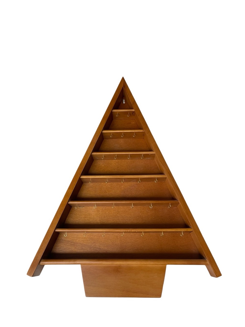 Hallmark Keepsake Trinket Ornament Display Tree Shadow Box Wooden Christmas